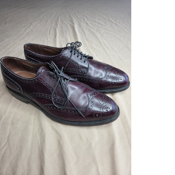 Allen Edmonds Other - Allen Edmonds Concord Burgundy Leather Wingtip Oxford Mens Size 6.5D Dress